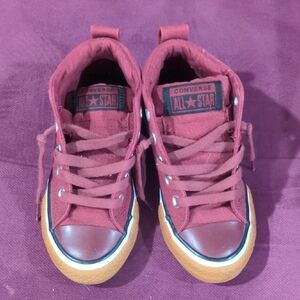 Converse Kids Burgundy All Star Sneakers